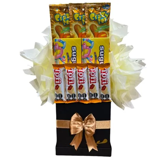 Box con chocolates y golosinas 